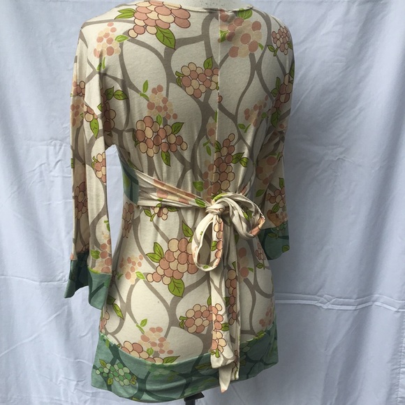 Belted Patterned Knit Tunic - Picture 3 of 3